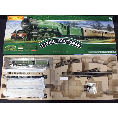 188 - HORNBY 00 GAUGE BOXED TRAIN SETS Flying Scotsman (incomplete) and Tornado Express.