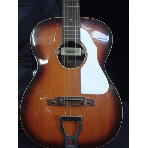 192 - AN EKO ACOUSTIC GUITAR, 'RANCHERO' MODEL with soft carrying case