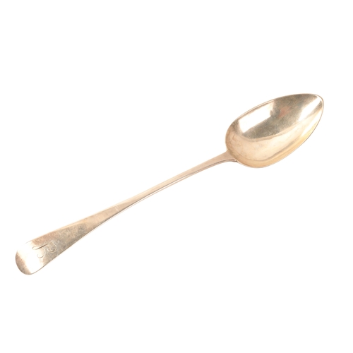 364 - A GEORGE III SILVER OLD ENGLISH PATTERN BASTING SPOON by William Sumner, London 1817, 29.5cm long, 3... 