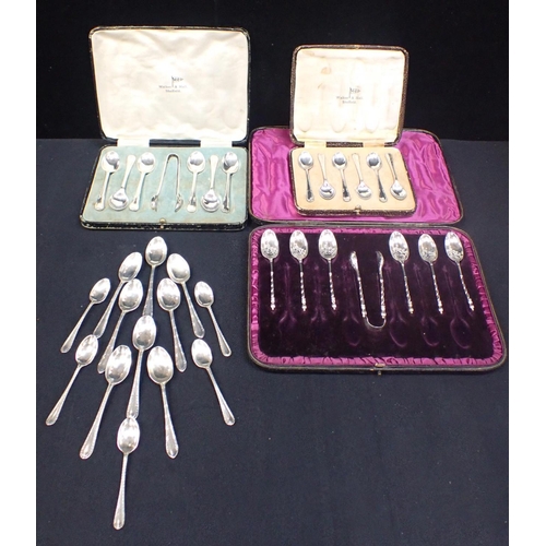 387 - A SET OF SIX VICTORIAN SILVER TEA SPOONS by John Aldwinckle & Thomas Slater, London 1886, with orb t... 