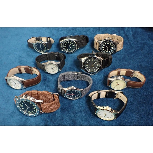 440 - TEN VARIOUS EAGLEMOSS COLLECTION MILITARY WATCHES -10