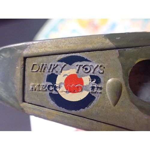 493 - A DINKY TOYS SPITFIRE MK II (playworn), a Singleton and Priessman, Sheffield folding knife, and a 19... 