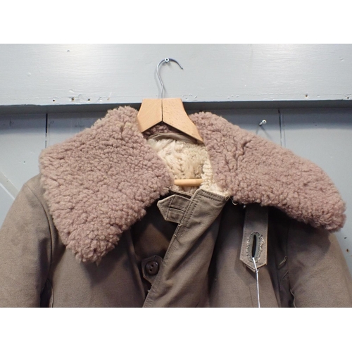 533 - AN 'M 1909' SWEDISH PARKA COAT with sheepskin lining