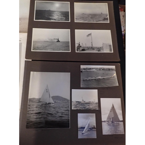 535 - BEKEN & SONS, COWES: A GROUP OF 1930s YACHTING PHOTOGRAPHS 'Lo III', 'Violetta' and others, some in ... 