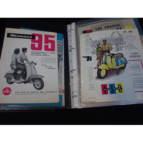 554 - A COLLECTION OG MOTOR BIKE BROCHURES to include Triumph, Vespa, Royal Enfield and many more