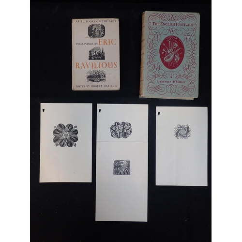 580 - ENGRAVINGS BY ERIC RAVILIOUS, ROBERT HARLING with Curwen proof pulls of Ravilious wood engravings an... 