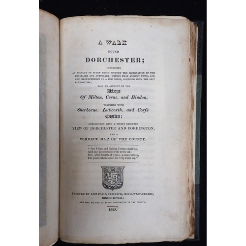 584 - JAMES SAVAGE, THE HISTORY OF DORCHESTER first edition, Dorchester, 1832, card binding, with A Walk R... 