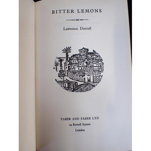 601 - LAWRENCE DURRELL Bitter Lemons, Prospero's Cell, Reflections on a Marine Venus, 1st editions