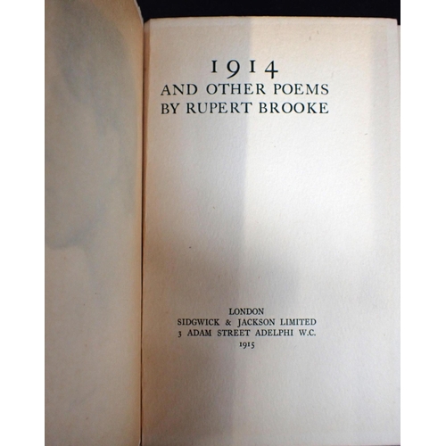 606 - RUPERT BROOKE 1914, Collected Poems, Letters from America, John Webster and the Elizabethan Drama, e... 