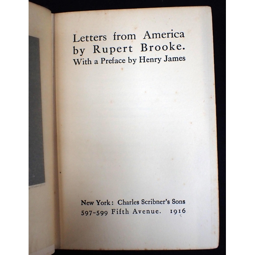 606 - RUPERT BROOKE 1914, Collected Poems, Letters from America, John Webster and the Elizabethan Drama, e... 