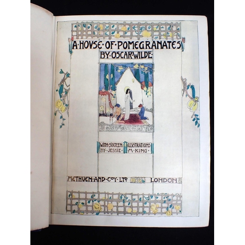 608 - OSCAR WILDE, A HOUSE OF POMEGRANATES illustrations by Jessie M King, 6th edition 1915, with Rudyard ... 