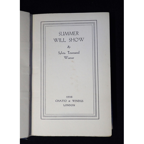 662 - SYLVIA TOWNSEND WARNER SUMMER WILL SHOW 1st edition 1936, with other Warner 1st and early editions, ... 