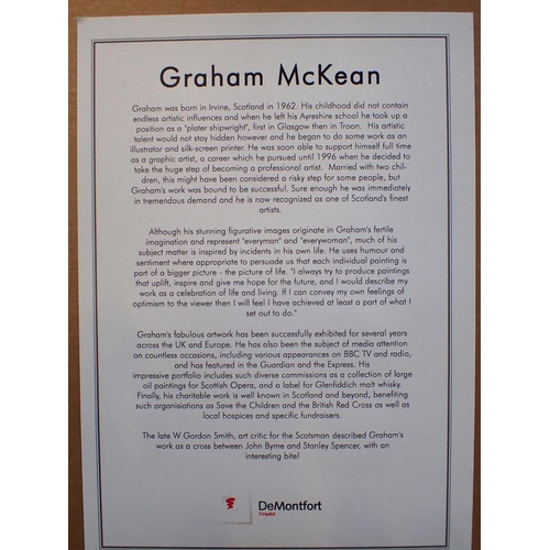 719 - GRAHAM MCKEAN four limited edition prints, Painting the Town Red, Swings and Roundabouts, Chasing th... 