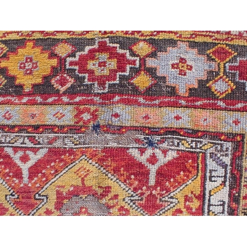 740 - A BELOUCH PRAYER RUG, AND ANOTHER SMALLER the larger in bright colours165 x 98cm and 127 x 71cm (bot... 