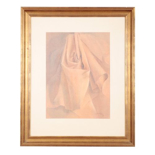 215 - SARAH HOLLIDAY (20TH CENTURY) Linen folds

signed lower right and dated 1992, watercolour, 44cm x 33... 