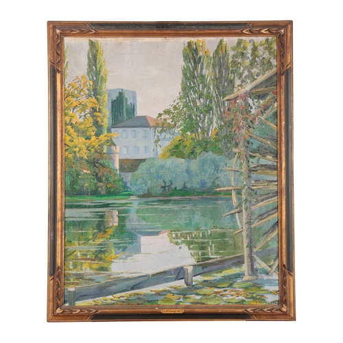 40 - ANGEL OLIVERAS GUART (1900-1990) Two French landscapes

each signed lower right, oil on  canvas, bot... 