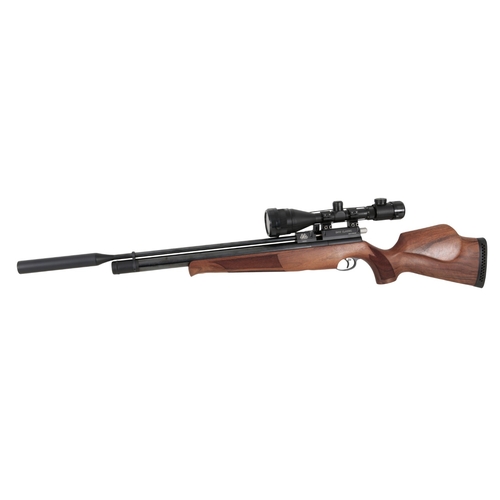 132 - AN AIR ARMS S410 CLASSIC .22 AIR RIFLE

with walnut stock, fitted with a Dowling & Rowe 3/9x50 scope... 