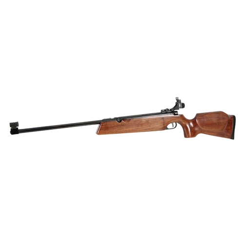 134 - WEBLEY & SCOTT LTD: AN OSPREY SUPER TARGET .22 AIR RIFLE

with Anschutz iron sight, 110cm long, with... 