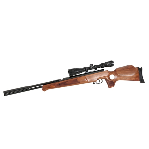 137 - THEOBEN SLR-88 .22 AIR RIFLE

with synthetic walnut stock, fitted with a Kassnar 3-9x scope, in a ca... 