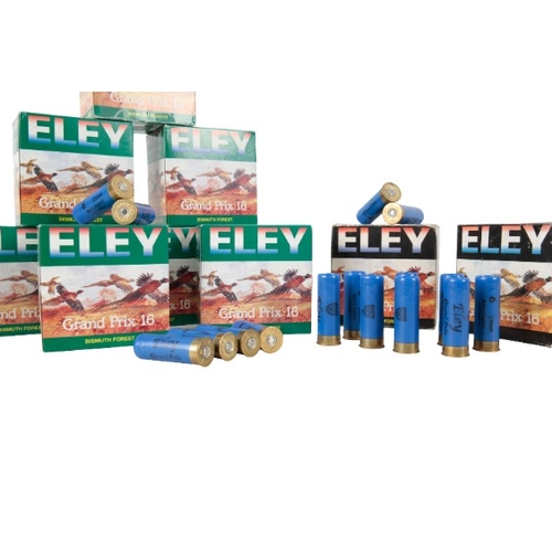 175 - *250 ELEY 16 BORE CARTRIDGES

eight boxes of Bismuth shot; and two boxes of Bismuth Forest (old shop... 