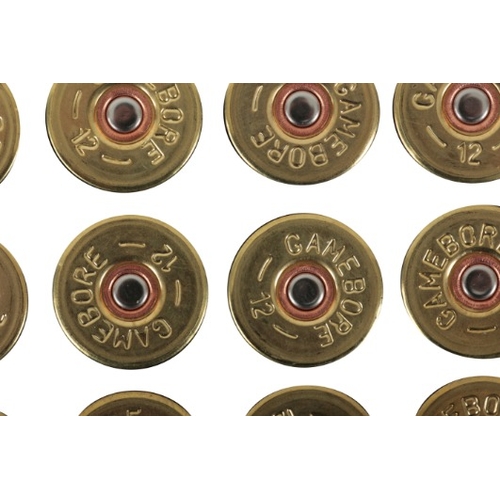 184 - *100 GAMEBORE 12 BORE CARTRIDGES

contained in a plastic cartridge case (old shop stock) (100 and ca... 