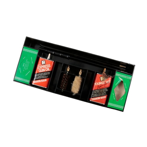 213 - PARKER HALE 12 BORE CLEANING KIT

including cleaning rods and Express Gun Oil, in the original box; ... 