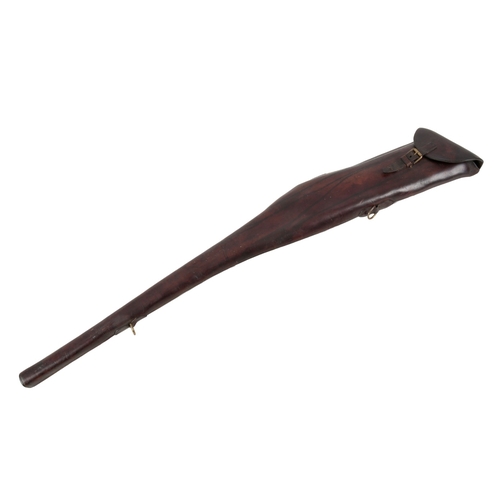 235 - AN EDWARDIAN LEATHER GUN SLIP

14cm long