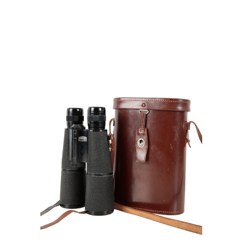 248 - A PAIR OF HANS HENSOLDT WETZLAR 'HELLSO'  BINOCULARS

7 x 50, in a leather carrying case measuring 2... 