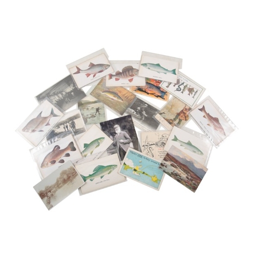 78 - A COLLECTION OF VARIOUS ANGLING POSTCARDS

approximately 120 coloured and black and white, including... 