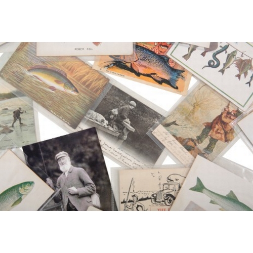 78 - A COLLECTION OF VARIOUS ANGLING POSTCARDS

approximately 120 coloured and black and white, including... 