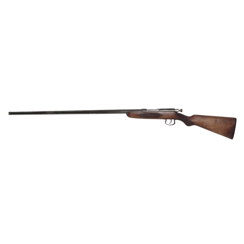 86 - *WEBLEY & SCOTT LTD: A SINGLE BARREL .410 SHOTGUN

with bolt action, walnut stock and steel trigger ... 