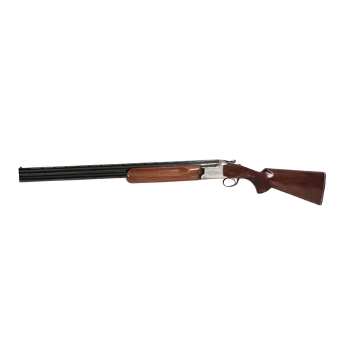 91 - *MIROKU 12 BORE O/U SKEET SHOTGUN

with synthetic walnut stock and forend, floral engraved action, s... 