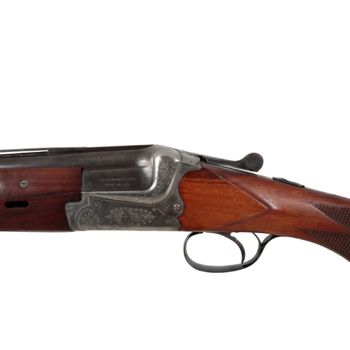 92 - *MERKEL 12 BORE O/U SKEET SHOTGUN

with walnut stock and forend, floral engraved action, single trig... 