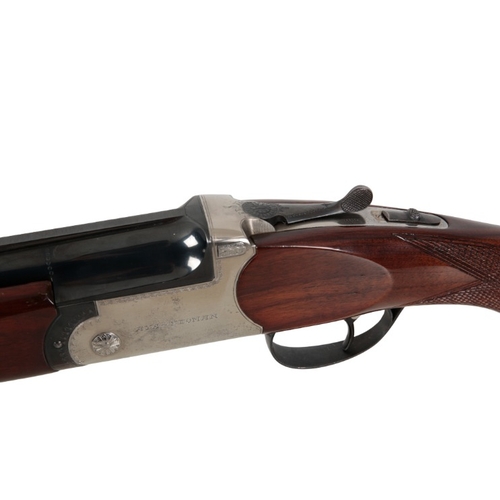 93 - *AYA YEOMAN 12BORE O/U SHOTGUN

with authentic walnut stock and forend, single trigger, barrel lengt... 