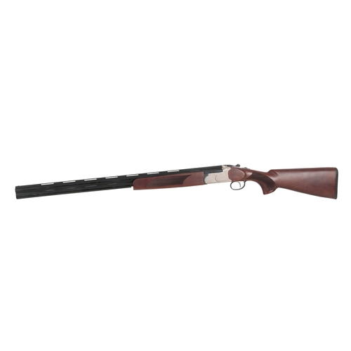 94 - *REVO 20 BORE O/U SHOTGUN

with synthetic walnut stock and forend, single trigger, floral engraved a... 