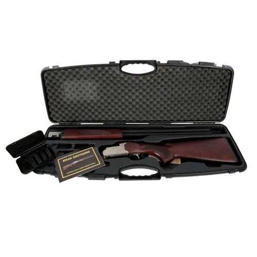 94 - *REVO 20 BORE O/U SHOTGUN

with synthetic walnut stock and forend, single trigger, floral engraved a... 