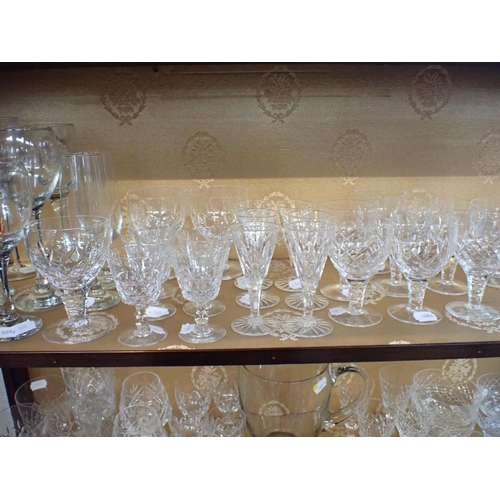 36 - A QUANTITY OF STUART CRYSTAL AND OTHER GLASSWARE