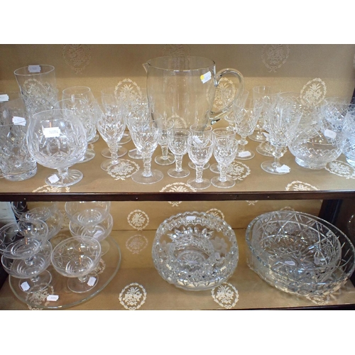 36 - A QUANTITY OF STUART CRYSTAL AND OTHER GLASSWARE