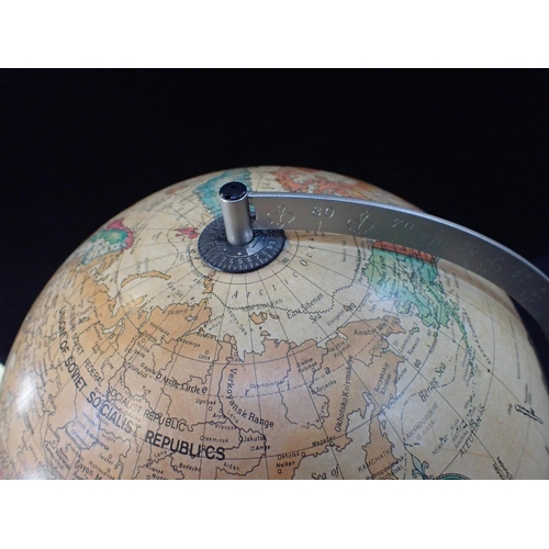 131 - A 1980s SCAN-GLOBE ILLUMINATED TERRESTRIAL GLOBE C.1986 43cm high