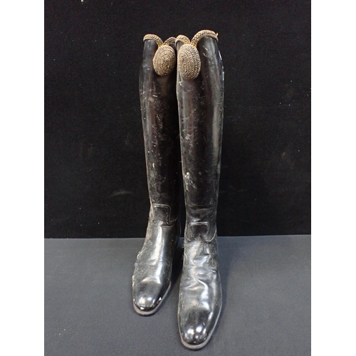 148 - A PAIR OF RIDING BOOTS military style