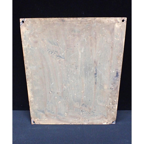 221 - A GERMAN CONCAVE ENAMEL SIGN 'Preussisches Standesamt', with eagle and swastika motif 33 x 39.5cm