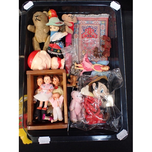 184 - A COLLECTION MINIATURE DOLLS AND TEDDIES and similar