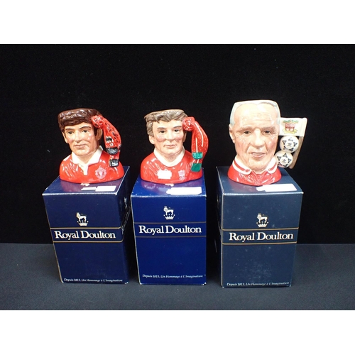 275 - ROYAL DOULTON; 'THE DOULTONVILLE COLLECTION' four jugs, boxed; Pat Parcel, Betty Bitters, Mike Miner... 