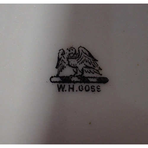 290 - W H GOSS CRESTED CHINA the Longships lighthouse13cm high, and thirteen other pieces of Goss ware, 2A... 