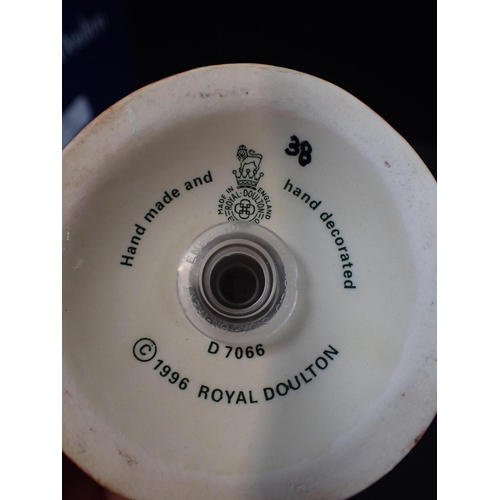 298 - ROYAL DOULTON 'VOTES FOR WOMEN' AND 'TOIL FOR MEN' SALT AND PEPPER D7066 and D7067 (1996), boxed (2)