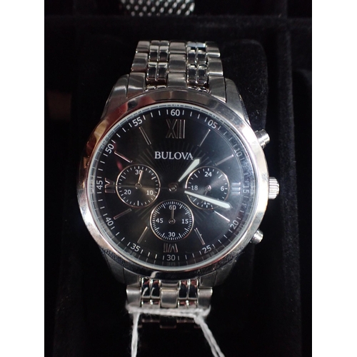 431 - BULOVA: A GENTLEMANS' STAINLESS STEEL BRACELET WATCH and 42 other various gentlemans' wristwatches b... 