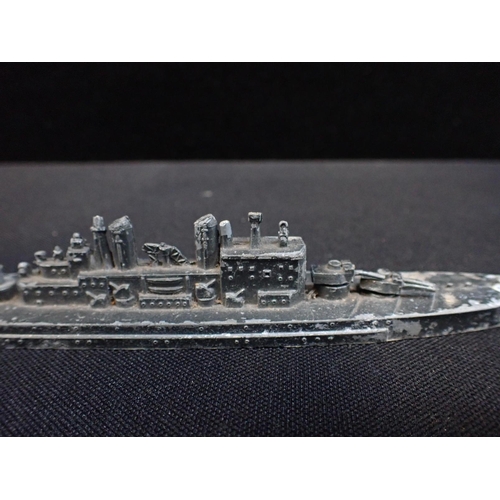 444 - CAST METAL WATERLINE WARSHIP MODELS battleships, destroyers, submarines etc