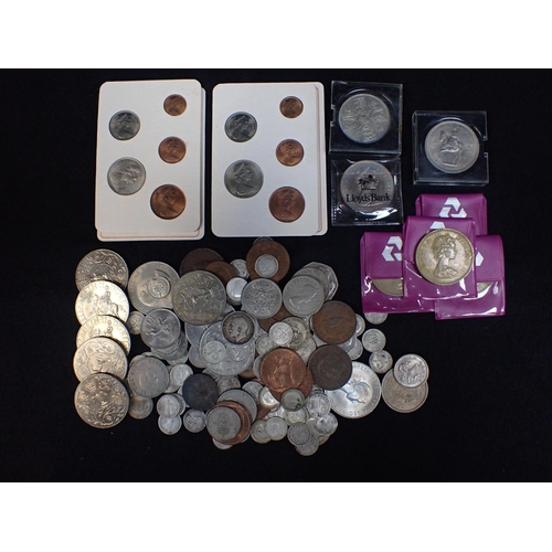 462 - TIN OF MIXED GEORGE IV & LATER COINS