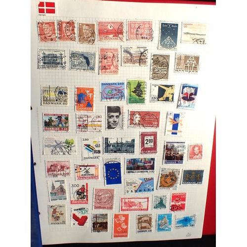 494 - A COLLECTION OF WORLD STAMPS some mint, and first day covers in albums, with Stanley Gibbons book an... 