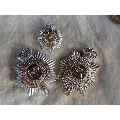 506 - A COLLECTION OF MILITARY BADGES including cloth badges, and other items